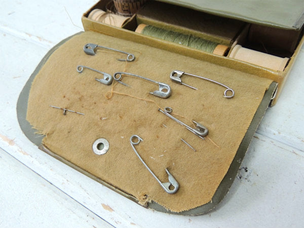 US ARMY ミリタリー・アメリカ 陸軍・カーキ・ビンテージ・ソーイングキット WWI WWⅡ大戦