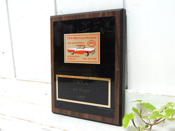 【1987's・C.H.V.A.】クラシックカー・アメ車・ヴィンテージ・オブジェ・壁飾り・トロフィー