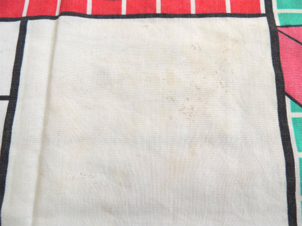 【ミッキーマウス】ディズニー・クールミッキー柄・ヴィンテージ・ユーズドシーツ(フラットタイプ)