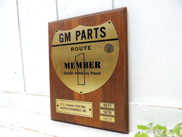 ゼネラルモーターズ 1977y GM PARTS アドバタイジング ヴィンテージ オブジェ 壁飾り アメ車 モーター系