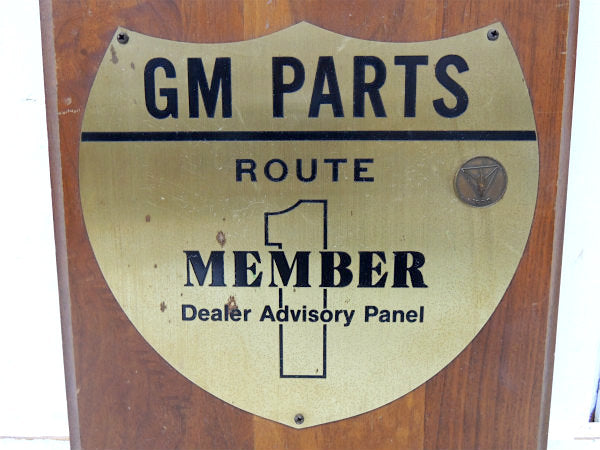ゼネラルモーターズ 1977y GM PARTS アドバタイジング ヴィンテージ オブジェ 壁飾り アメ車 モーター系