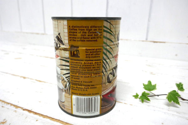 S&W COFFEE・デカフェ コロンビア ドリップコーヒー USA ヴィンテージ・コーヒー缶