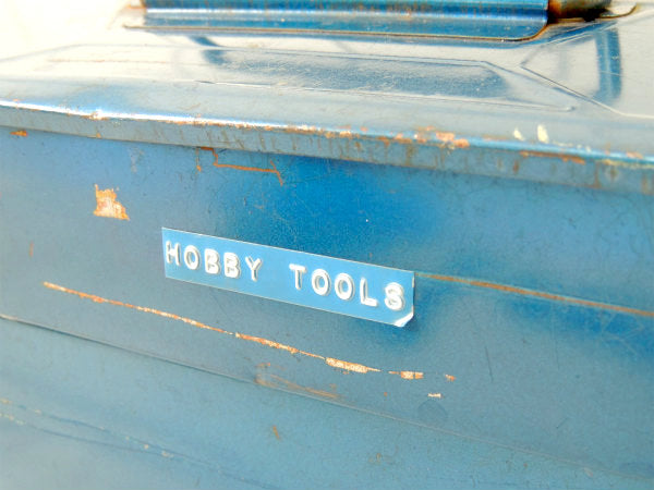 【ブルーメタリック】2段式・工業系・両開きタイプ・ヴィンテージ・ツールボックス/工具箱/USA