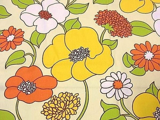 【WALLTEX】花柄・デッドストック・ヴィンテージ・ファブリック/生地　USA