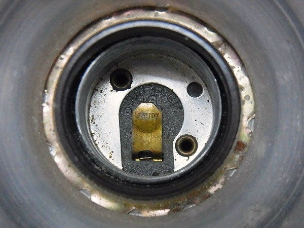 【UL】アルミ製・白いペンキの付いたヴィンテージ・クリップライト/ポータブルランプ/照明 USA