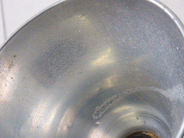 【UL】アルミ製・白いペンキの付いたヴィンテージ・クリップライト/ポータブルランプ/照明 USA