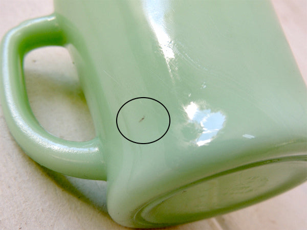 【ファイヤーキング】Fire King・ジェダイ・50's・Dハンドル・マグカップ/食器