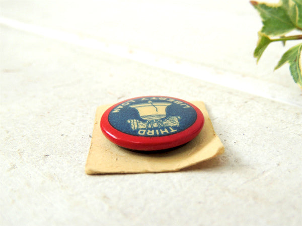 【1918y~THIRD LIBERTY LOAN/リバティボンド/ミリタリー】ビンテージ・缶バッジ