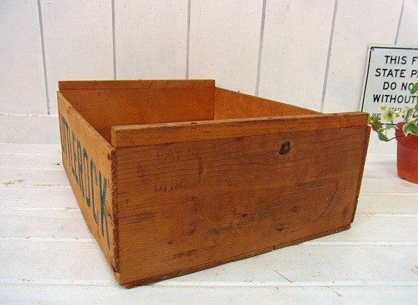 【LITTLEROCK】木製・ヴィンテージ・ウッドボックス/木箱　USA