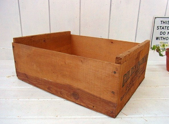 【LITTLEROCK】木製・ヴィンテージ・ウッドボックス/木箱　USA