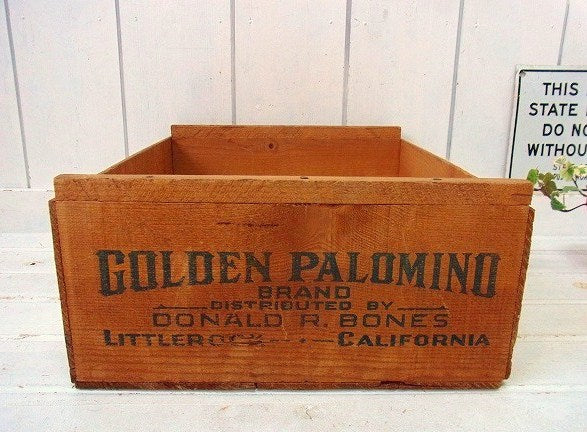 【LITTLEROCK】木製・ヴィンテージ・ウッドボックス/木箱　USA