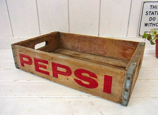 【PEPSI】ペプシコーラ・ヴィンテージ・ウッドボックス/木箱 USA