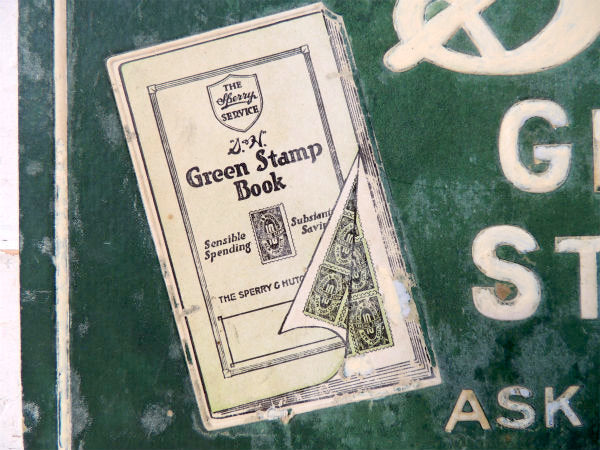 【1930y~/グリーンスタンプ/GREEN STAMPS】看板・アンティーク・ポップサイン/USA