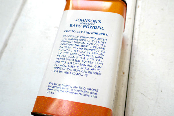 100周年・記念 ジョンソン&ジョンソン・ヴィンテージ・ベビーパウダー缶・USA・薬局 空間演出
