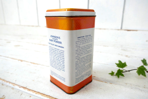 100周年・記念 ジョンソン&ジョンソン・ヴィンテージ・ベビーパウダー缶・USA・薬局 空間演出