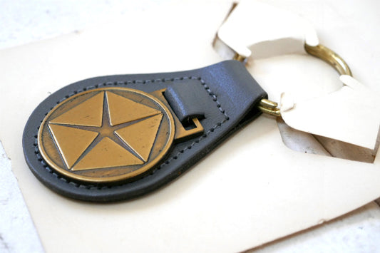 CHRYSLER クライスラー アメ車 アドバタイジング ヴィンテージ レザー キーホルダー USA