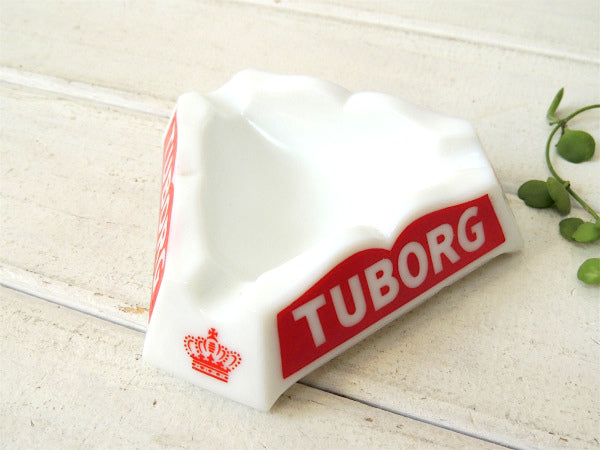 【デンマーク/TUBORG/ビール】ガラス製・アドバタイジング・ヴィンテージ・灰皿 /アシュトレイ