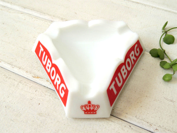 【デンマーク/TUBORG/ビール】ガラス製・アドバタイジング・ヴィンテージ・灰皿 /アシュトレイ