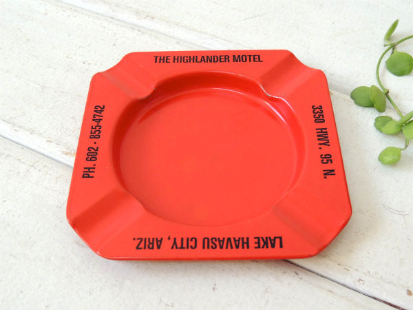 【THE HIGHLANDER MOTEL/アリゾナ州】ティン製・アドバタイジング・ビンテージ・灰皿