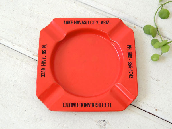 【THE HIGHLANDER MOTEL/アリゾナ州】ティン製・アドバタイジング・ビンテージ・灰皿