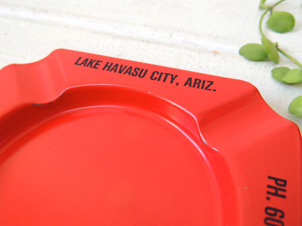 【THE HIGHLANDER MOTEL/アリゾナ州】ティン製・アドバタイジング・ビンテージ・灰皿