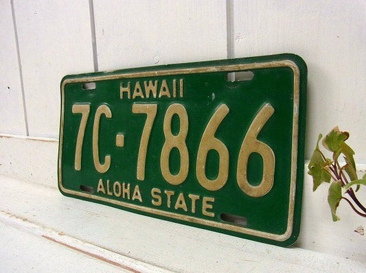 【HAWAII】ハワイ・ヴィンテージ・ナンバープレート・カーライセンスプレート USA