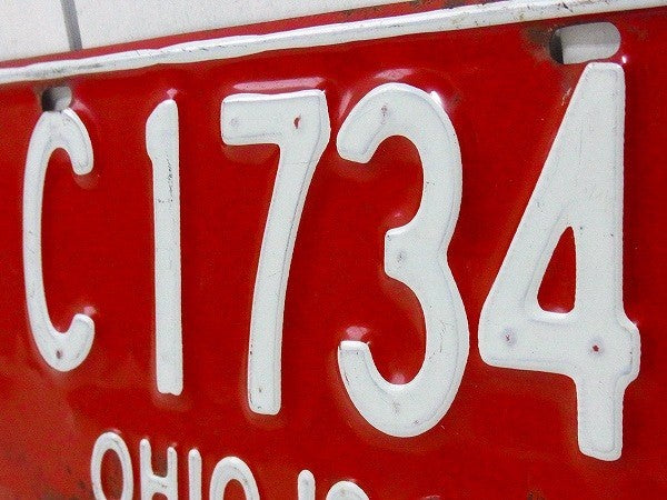 【OHIO】オハイオ州・1966年・ヴィンテージ・ナンバープレート/カーライセンスプレート USA