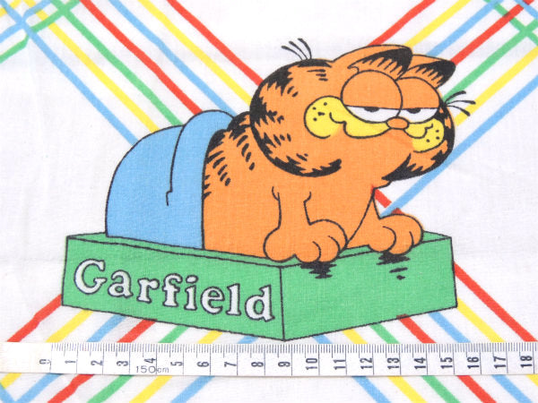 【ガーフィールド】ネコ・アメコミ・ヴィンテージ・ユーズドシーツ(フラットタイプ) USA
