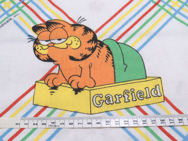 【ガーフィールド】ネコ・アメコミ・ヴィンテージ・ユーズドシーツ(フラットタイプ) USA