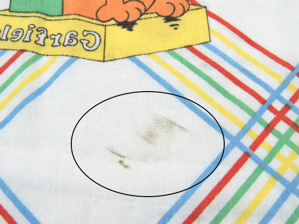 【ガーフィールド】ネコ・アメコミ・ヴィンテージ・ユーズドシーツ(フラットタイプ) USA