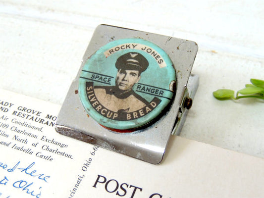 ROCKY JONES SILVERCUP BREAD アメリカ TV 1950's マグネット付き ヴィンテージ クリップ ペーパークリップ USA