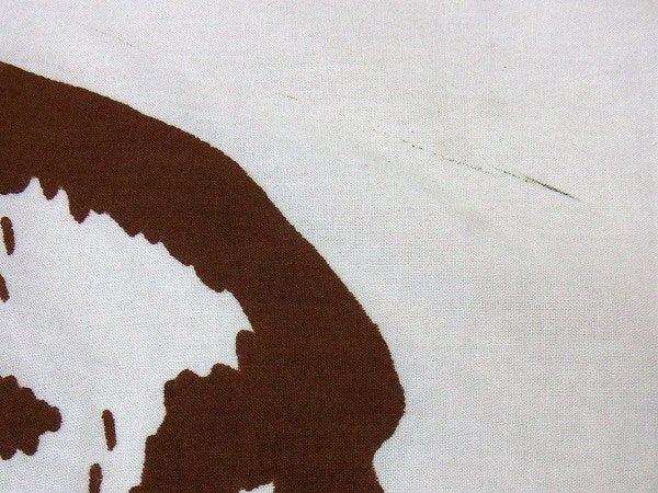 木製ポール付き・大きなヴィンテージ・カリフォルニア州旗/グリズリー/フラッグ USA