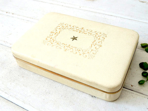 【Farrington】バラ模様入り・ヴィンテージ・ジュエリーケース/宝石箱/ジュエリーボックス