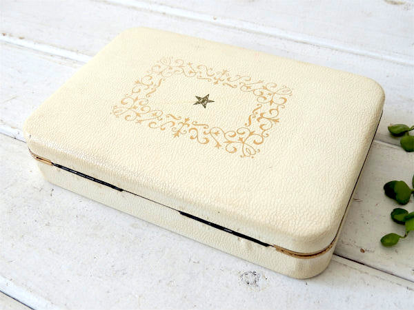 【Farrington】バラ模様入り・ヴィンテージ・ジュエリーケース/宝石箱/ジュエリーボックス