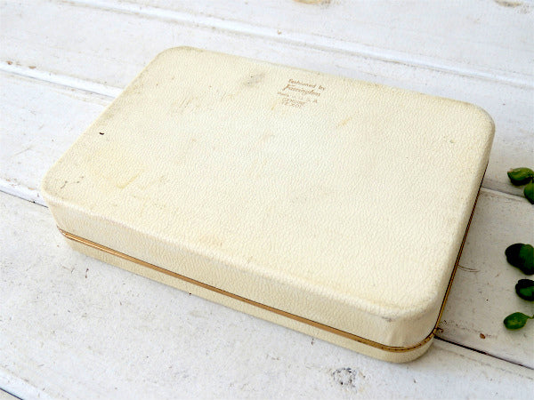 【Farrington】バラ模様入り・ヴィンテージ・ジュエリーケース/宝石箱/ジュエリーボックス