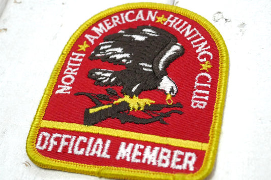 ノースアメリカン ハンティング クラブ イーグル ヴィンテージ 刺繍 ワッペン USA 会員