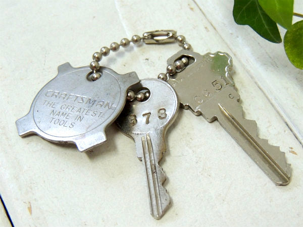 【シアーズ&クラフトマン】4way・ドライバー・DIY・ヴィンテージ・工具・キーホルダー・鍵2本