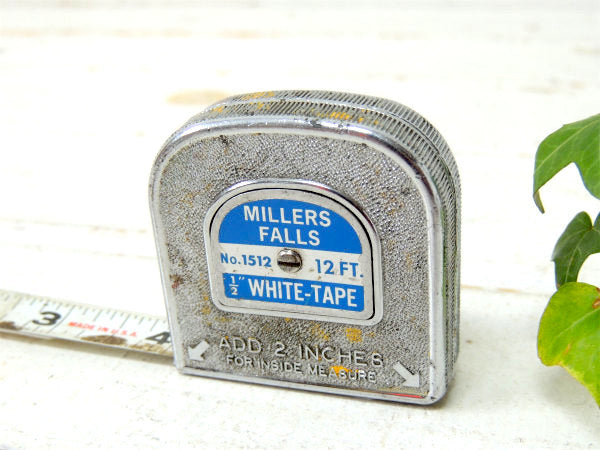 【12FT・ベルトクリップ付き】ヴィンテージ・メジャーテープ・巻尺・USA・工業系