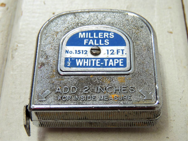 【12FT・ベルトクリップ付き】ヴィンテージ・メジャーテープ・巻尺・USA・工業系