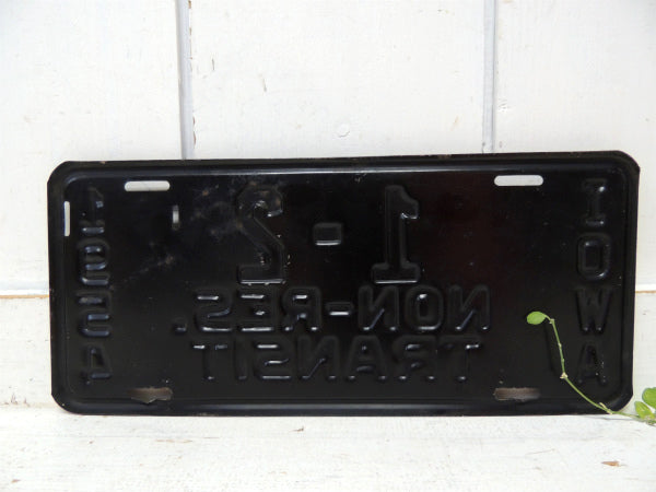 【IOWA】1-2 NON-RES.TRANSIT・1954年・ビンテージ・ナンバープレート・アメ車