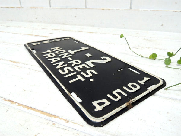 【IOWA】1-2 NON-RES.TRANSIT・1954年・ビンテージ・ナンバープレート・アメ車