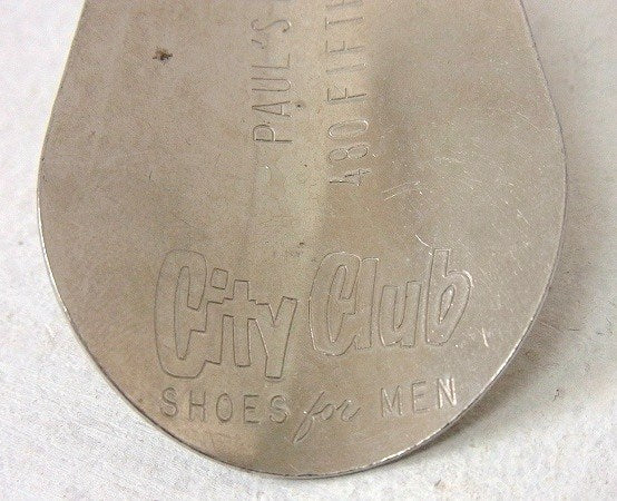 【City Club SHOES】ノベルティ・スチール製・ヴィンテージ・靴べら/シューホーン USA