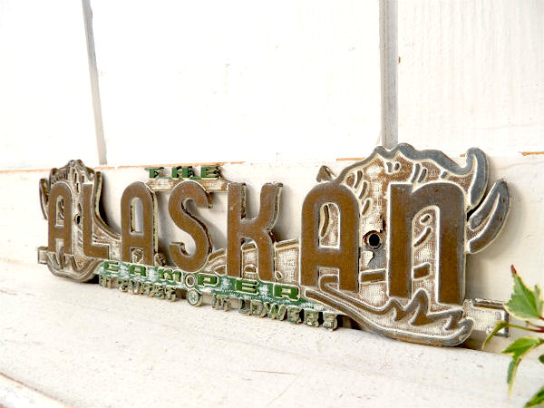 THE ALASKA CAMPER 1953 RV モーターホーム キャンピングカー ヴィンテージ エンブレム USA