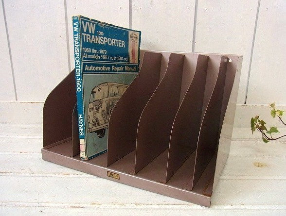 【FLASH FILING】メタル製・ヴィンテージ・書類スタンド/ブックスタンド/本立て USA