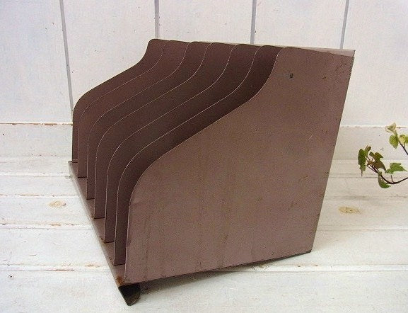 【FLASH FILING】メタル製・ヴィンテージ・書類スタンド/ブックスタンド/本立て USA