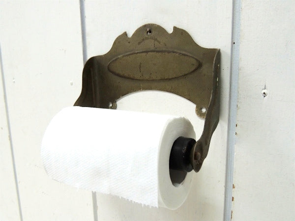 【Brasscrafters】ヴィクトリアン・真鍮メッキ製・アンティーク・トイレットペーパーホルダー