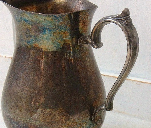 猫脚デザイン・シルバー製・アンティーク・ピッチャー/水差し/銀製 USA
