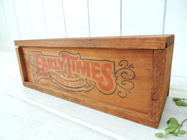 【EARLY TIMES/アーリー・タイムズ】バーボン・ウイスキー・アンティーク・ウッドボックス