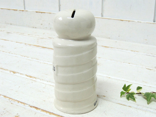 BLADES・BARBER 床屋 サインポール・セラミック製・ヴィンテージ・カミソリ刃入れ USA