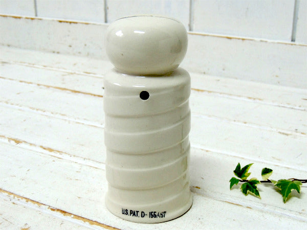 BLADES・BARBER 床屋 サインポール・セラミック製・ヴィンテージ・カミソリ刃入れ USA